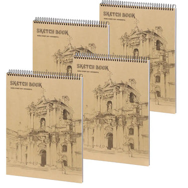 D5052-P4 4 pieces A4 Sketchbook Wonderful 36 x 25 cm 50 p